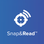 snap and read logo blue