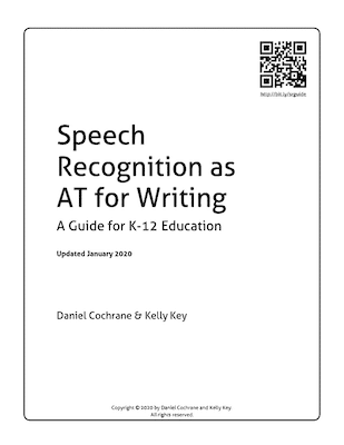 Screenshot of Speech Recognition as AT for Writing