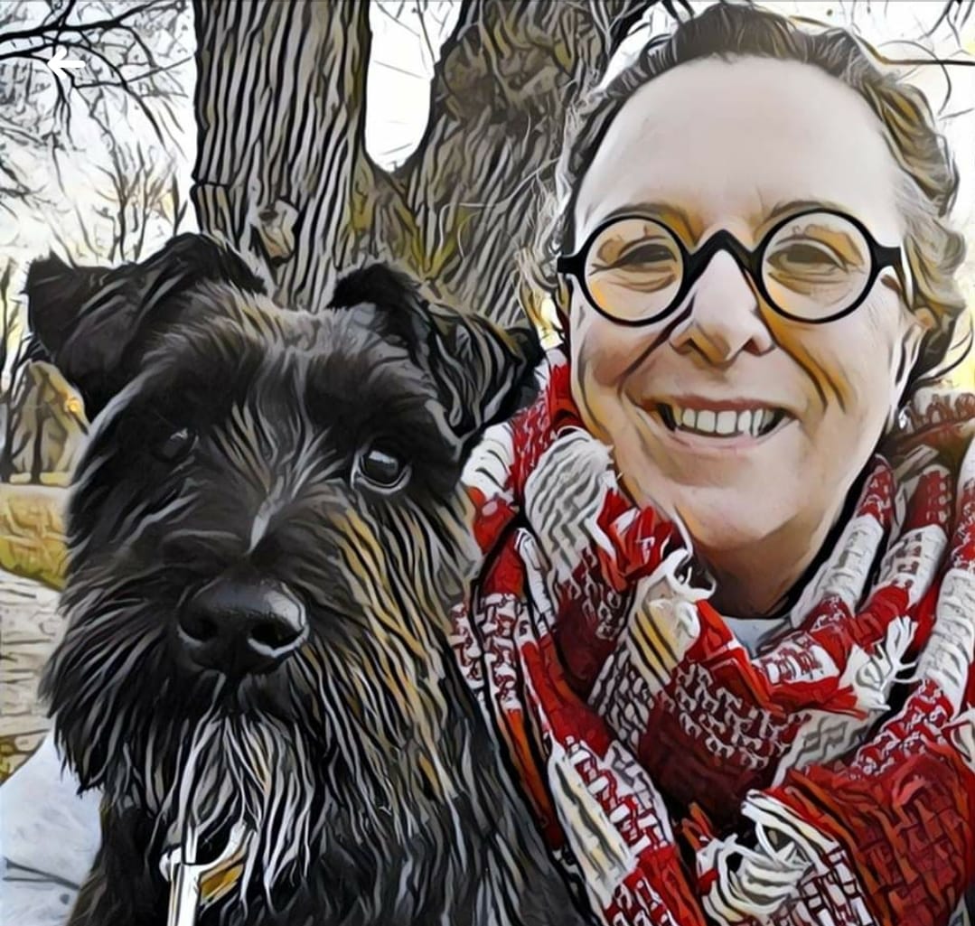 Paula Hamp and her Dog