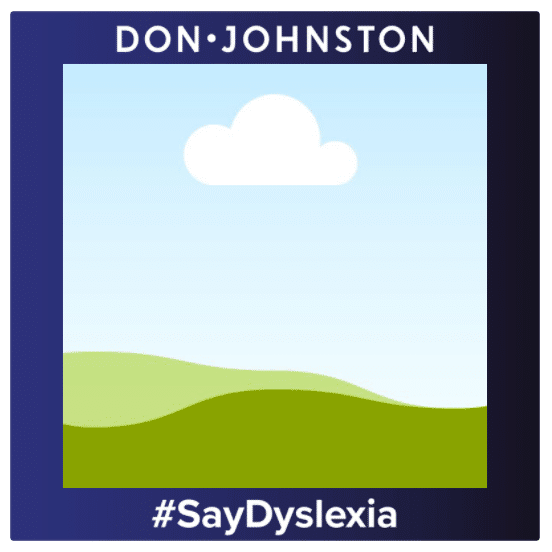 Square Frame for Dyslexia Awareness Month