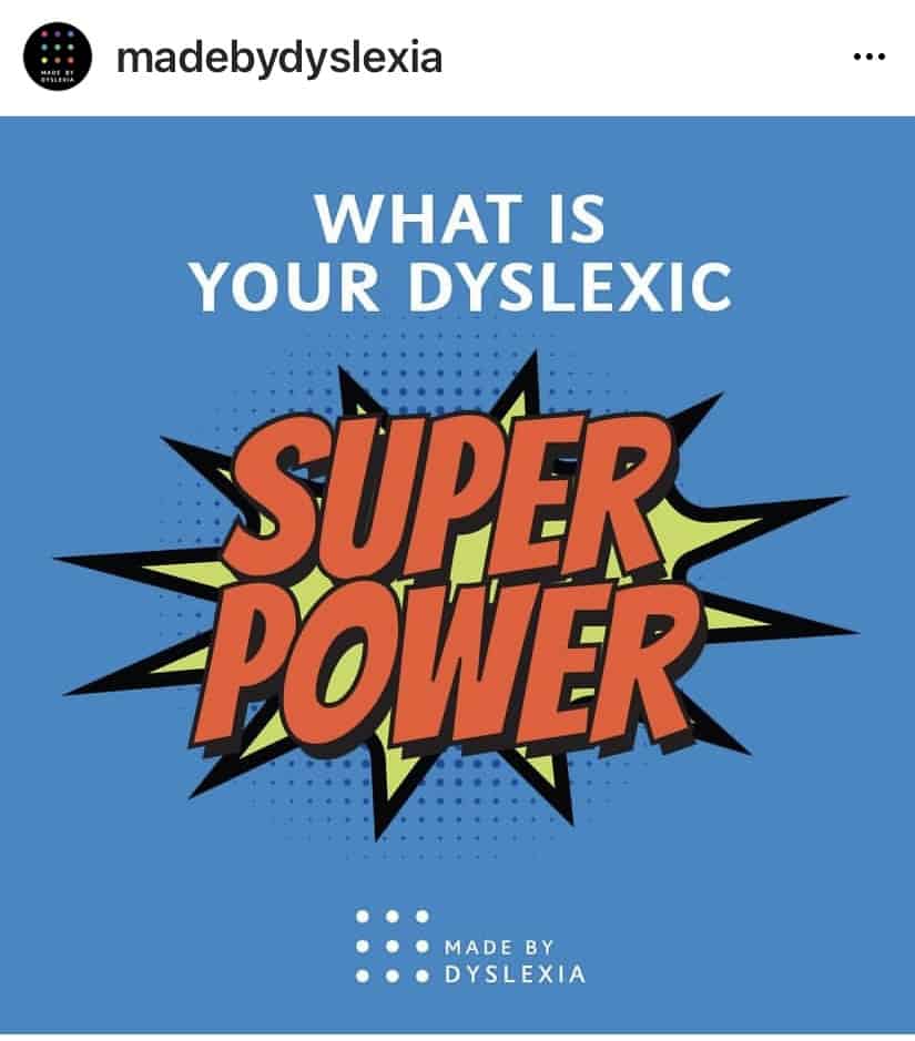 Made By Dyslexia Instagram